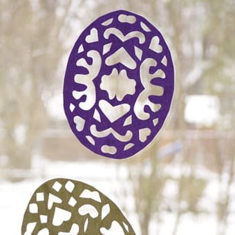 Easter Egg Snowflakes