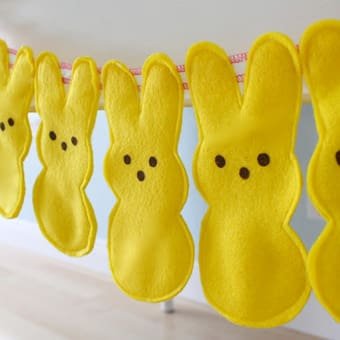 Easter peeps banner