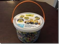 minions perler bead bucket - carefree crafts